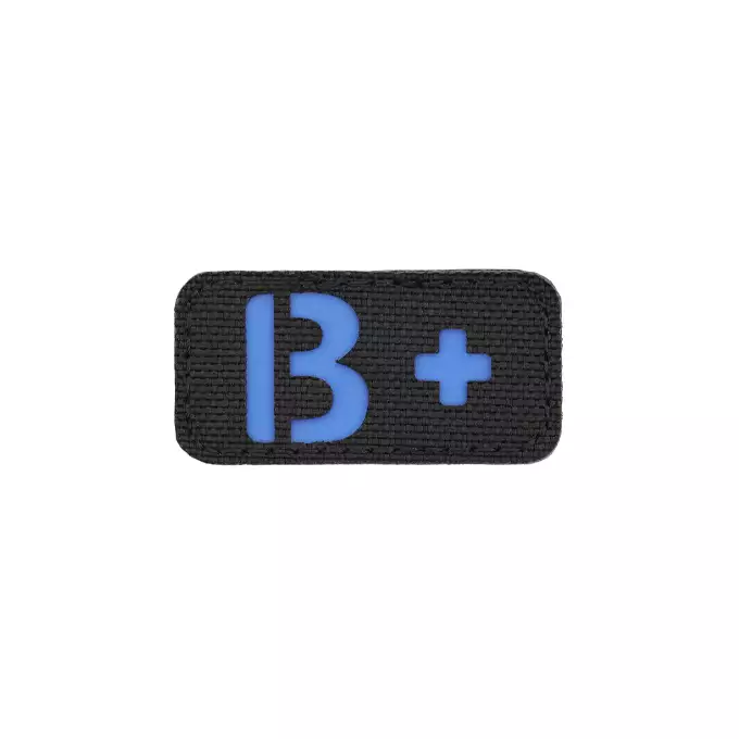 Laser Cut B+ Blood Type Patch - Blue [8Fields]