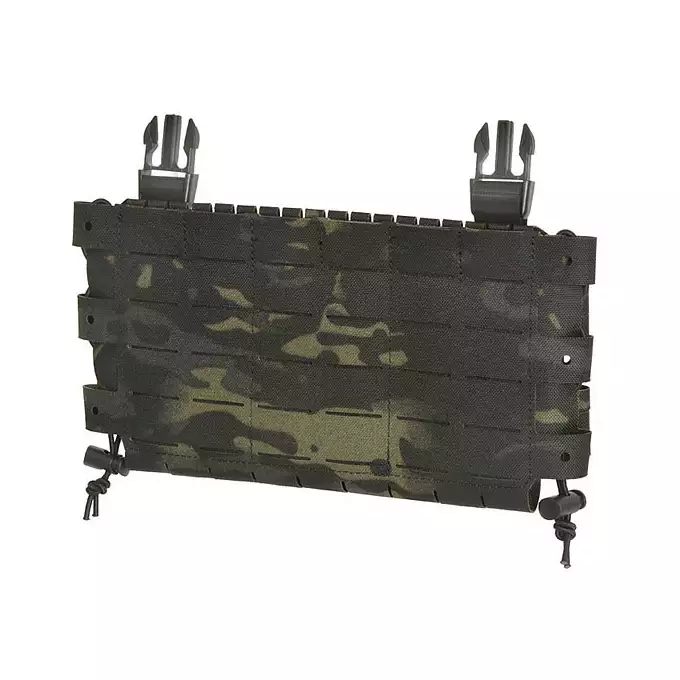 [Zestaw] Buckle Up Assault Plate Carrier Cummerbund - MB [8FIELDS] + Panel Buckle-up COMPACT - wkład na 3 magazynki, MOLLE Laser Cut - Multicamo Black [8FIELDS] + Dolna kieszeń użytkowa na akcesoria z linkami shockcord, Laser Cut - Multicamo Black [8FIELDS]