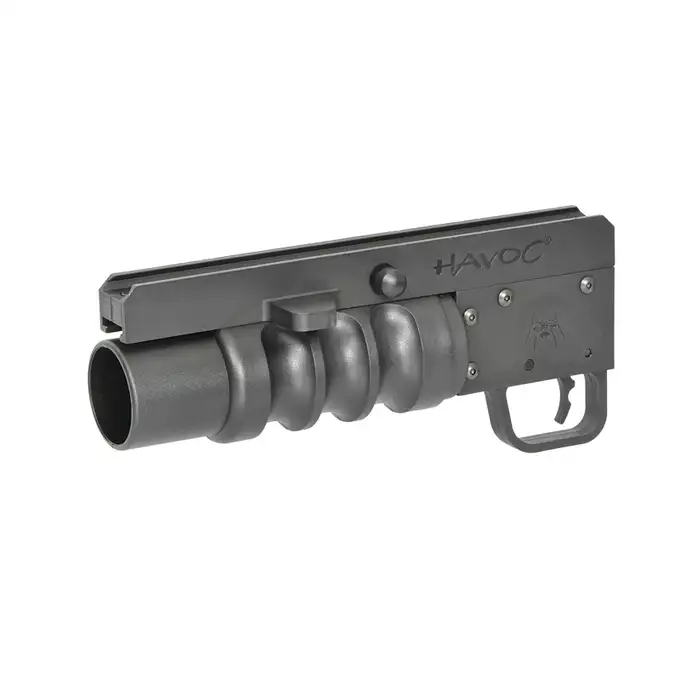[Zestaw] Replika granatnika HAVOC 9" Side Loader Lightweight - Black [EMG] + Zestaw 3 granatów 40MM na 70 kulek [S&amp;T] + Airsoft Green Gaz 1000ml [Pro Tech Guns]