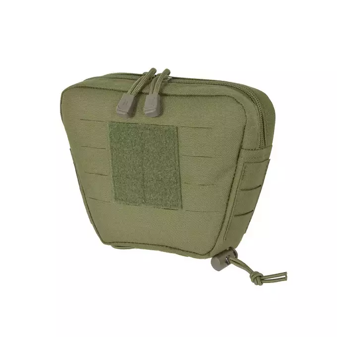 [Zestaw] Prosty Plate Carrier z atrapami miękkich wkładów balistycznych - Olive [8FIELDS] + Otwarta potrójna ładownica na magazynki 5.56 - Olive [8FIELDS] + Dolna kieszeń użytkowa na akcesoria z linkami shockcord, Laser Cut - Olive [8FIELDS]
