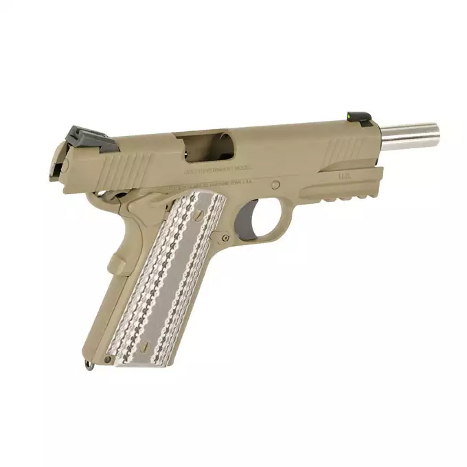 [Zestaw] Licencjonowana replika pistoletu Colt M45A1 Combat Unit - TAN [Army Armament] + Magazynek na Green Gaz do R48 [Army Armament]