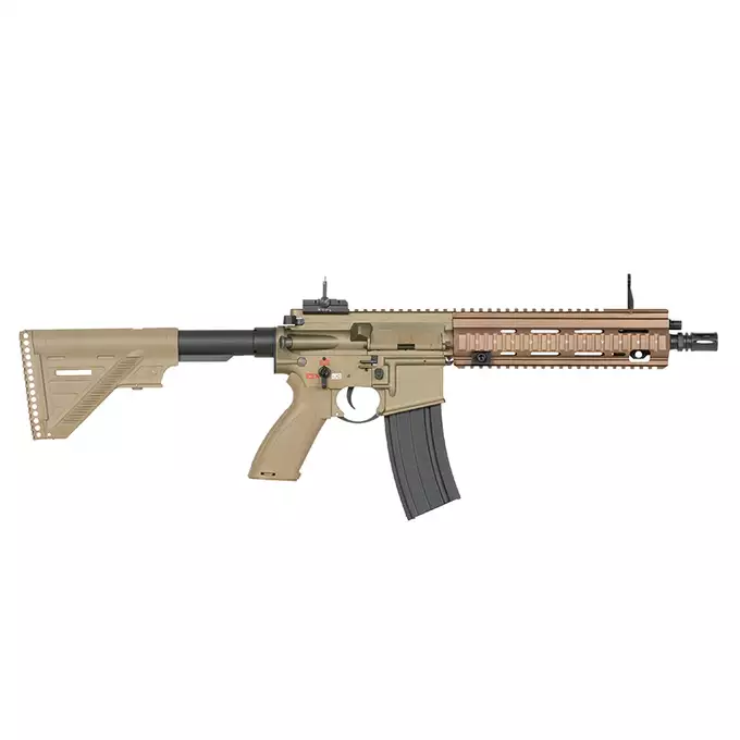 [Zestaw] BY-817 Short barrel - Tan  [Double Bell] + Akumulator Airsoftowy 25C 1500mAh 2S1P 7.4V Lipo Gens ace G-Tech Tamiya + Ładowarka IP3025 - LiPo/LiFe/NiMH 25W/3A [IPower] + Kulki 0,23g - 3000 szt PROSLICK [P&amp;J]