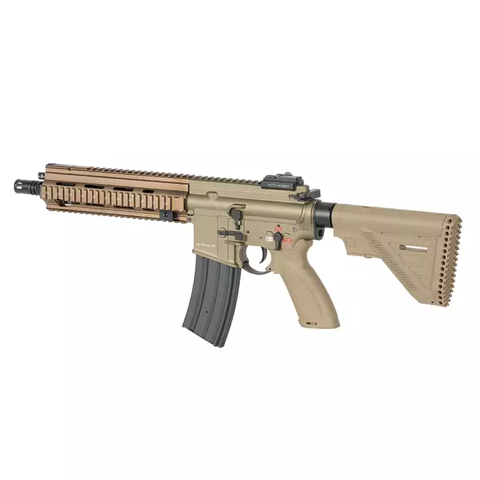 [Zestaw] BY-817 Short barrel - Tan  [Double Bell] + Akumulator Airsoftowy 25C 1500mAh 2S1P 7.4V Lipo Gens ace G-Tech Tamiya + Ładowarka IP3025 - LiPo/LiFe/NiMH 25W/3A [IPower] + Kulki 0,23g - 3000 szt PROSLICK [P&amp;J]