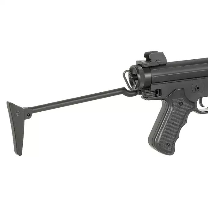 [Zestaw] Pistolet Maszynowy M12s AEG [S&amp;T] + Akumulator Li-Po 600mAh 7,4V 20C - Tamiya [VB] + Ładowarka V3+ do akumulatorów LiPo/LiFe [IPower] + Kulki 0,23g - 3000 szt PROSLICK [P&amp;J]