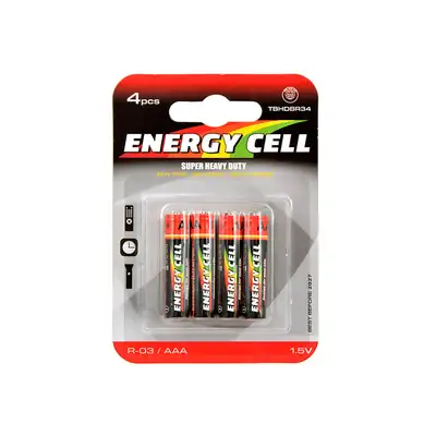 AAA/R03 Super Heavy Duty Batteries - 4 pcs. [Energy Cell]