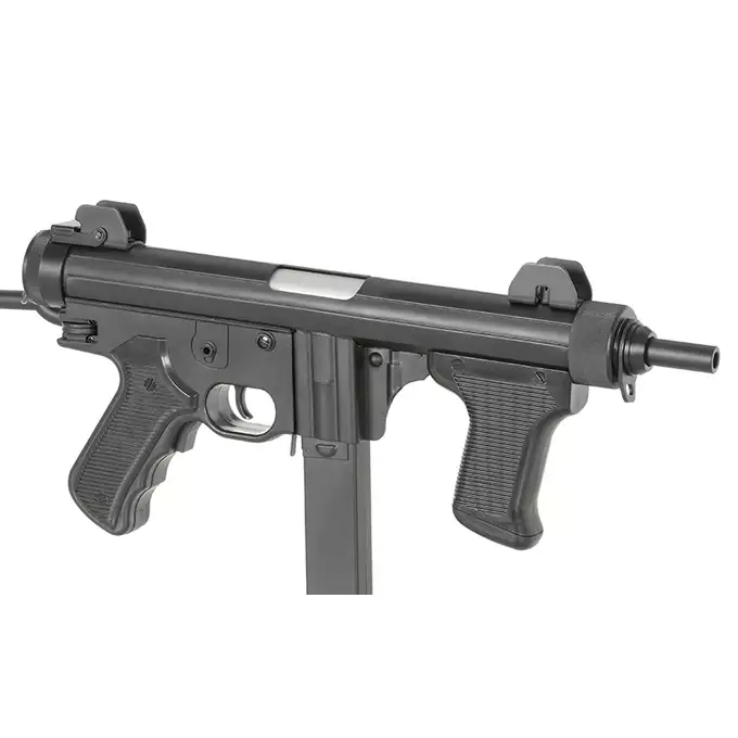 [Zestaw] Pistolet Maszynowy M12s AEG [S&amp;T] + Magazynek mid-cap 120 kulek - MP40/Sten/M12S [AGM]