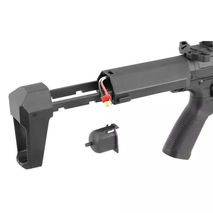 [Zestaw] Karabinek ASG M904G Falcon 3.0 ETU - Black [Double Eagle] + Akumulator Li-Po 1100mAh 7,4V 20C - Deans [IPower] + Ładowarka V3+ do akumulatorów LiPo/LiFe [IPower] + Kulki 0,23g - 3000 szt PROSLICK [P&amp;J]