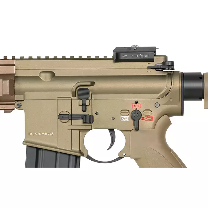 [Zestaw] BY-817 Short barrel - Tan  [Double Bell] + Akumulator Airsoftowy 25C 1500mAh 2S1P 7.4V Lipo Gens ace G-Tech Tamiya + Ładowarka IP3025 - LiPo/LiFe/NiMH 25W/3A [IPower] + Kulki 0,23g - 3000 szt PROSLICK [P&amp;J]