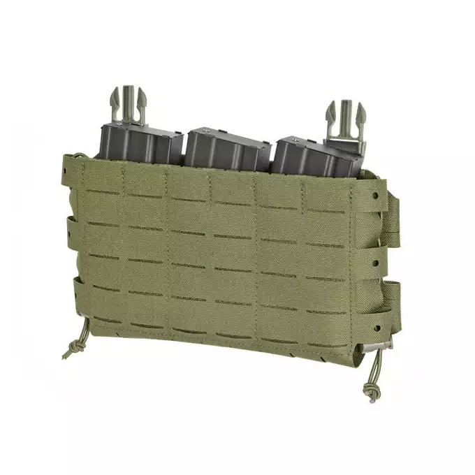 [Zestaw] Buckle Up Assault Plate Carrier Cummerbund - Olive [8FIELDS] + Panel Buckle-up COMPACT - wkład na 3 magazynki, MOLLE Laser Cut - Olive [8FIELDS] + Dolna kieszeń użytkowa na akcesoria z linkami shockcord, Laser Cut - Olive [8FIELDS]