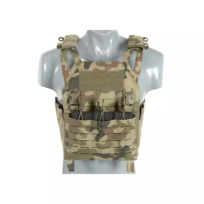 Laser-Cut “Buckle Up" Operator Plate Carrier with AR15/AK Magazine Pouch — WZ93 [8Fields]
