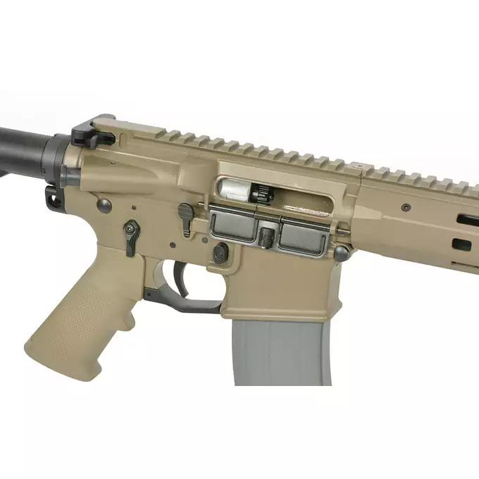 [Zestaw] Replika Knight's Armament KS-1 13" GBB - Tan [WELL PRO] + Magazynek STANAG o pojemności 30 kulek do replik GBBR [Well Pro]