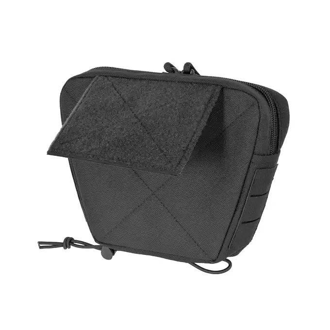 [Zestaw] Buckle Up Assault Plate Carrier Cummerbund - Black [8FIELDS] + Panel Buckle-up COMPACT - wkład na 3 magazynki, MOLLE Laser Cut - Black [8FIELDS] + Dolna kieszeń użytkowa na akcesoria z linkami shockcord, Laser Cut  - Black [8FIELDS]
