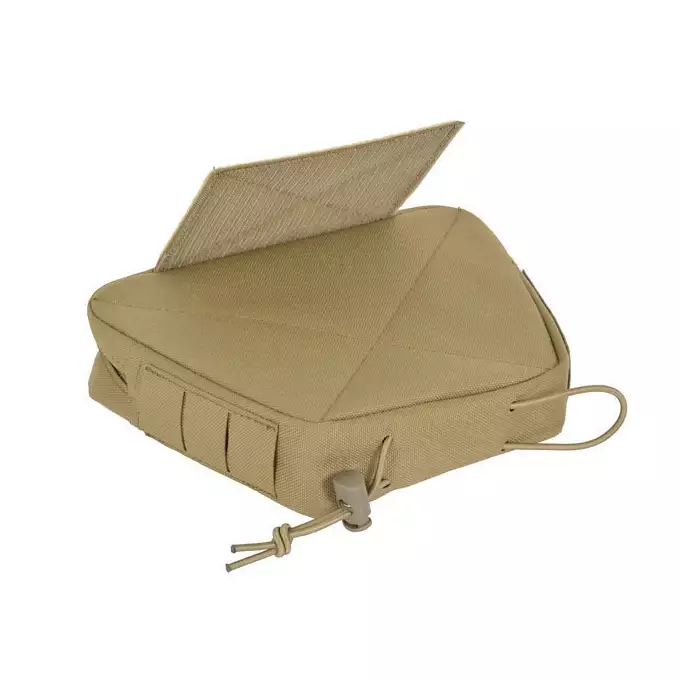 [Zestaw] Buckle Up Assault Plate Carrier Cummerbund - Coyote [8FIELDS] + Panel Buckle-up COMPACT - wkład na 3 magazynki, MOLLE Laser Cut - Tan [8FIELDS] + Dolna kieszeń użytkowa na akcesoria z linkami shockcord, Laser Cut - TAN [8FIELDS]