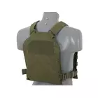 [Zestaw] Prosty Plate Carrier z atrapami miękkich wkładów balistycznych - Olive [8FIELDS] + Otwarta potrójna ładownica na magazynki 5.56 - Olive [8FIELDS] + Laser Cut Lower Accessory Utility Pocket with Shockcords for Tourniquet - OD [8FIELDS]
