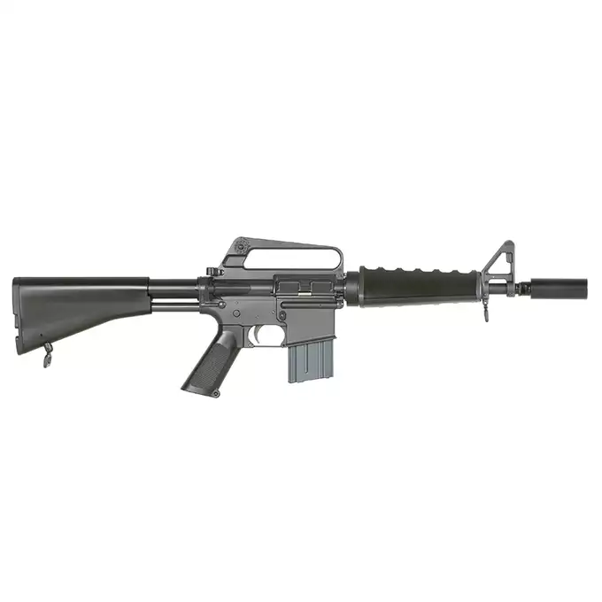 [Zestaw] Gazowa Replika Karabinka Colt 607/GX-5857 - Black [EMG] + Krótki magazynek STANAG 20 kulek Green Gas MWS/CGS - [CGS]