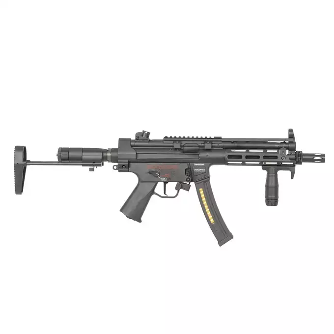 [Zestaw] Replika MP5 CM.041G ESHOOTER ETU, GEN-2, Licencjonowane Przez UMAREX - [CYMA] + Ładowarka V3+ do akumulatorów LiPo/LiFe [IPower] + Akumulator Li-Po 1100mAh 11,1V 20C - Deans [IPower]