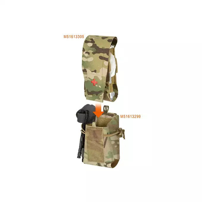 [Zestaw] Panel medyczny Laser Cut do ładownicy na magazynki AR - Multicamo [8Fields] + Ładownica na magazynki DMR 417 /2x SR25, Laser Cut - Multicamo [8FIELDS]
