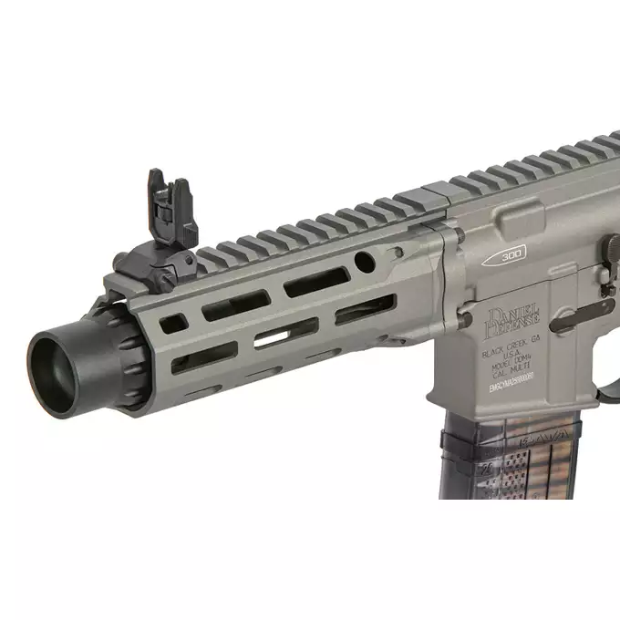 [Zestaw] Replika PDW Daniel Defense DDM4 CQB GBB CGS Lightning Series - GREY [EMG] + Magazynek LANCER L5 5.56 AWN Green Gaz do karabinków gazowych CGS, MWS - Black [EMG]