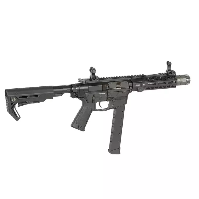 [Zestaw] Replika Strike Industries x PWS PDW 7" Eshooter ETU, GEN-2 - Black [EMG] + Ładowarka V3+ do akumulatorów LiPo/LiFe [IPower] + AKUMULATOR AIRSOFTOWY 25C 800MAH 3S1P 11.1V LIPO GENS ACE G-TECH T-PLUG