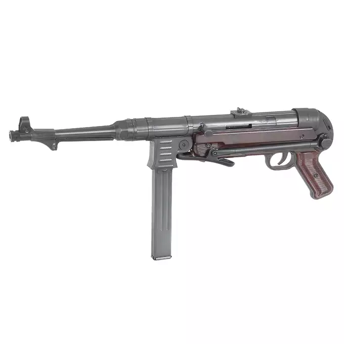 Replika pistoletu maszynowego MP40 Full Metal AEG, Oksyda - Brown [AGM]