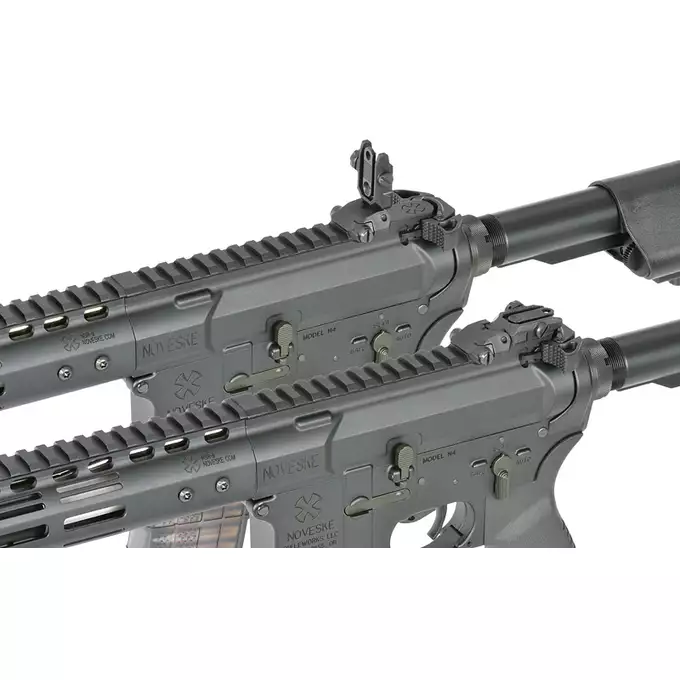 [Zestaw] Replika karabinka Noveske 10.5" Gen III Shorty 300BLK  Eshooter ETU, GEN-2 - Black [EMG] + Ładowarka V3+ do akumulatorów LiPo/LiFe [IPower] + AKUMULATOR AIRSOFTOWY 25C 800MAH 3S1P 11.1V LIPO GENS ACE G-TECH T-PLUG