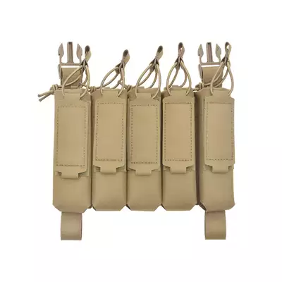 MP5 5-Magazine Pouch, Buckle-Up, Laser-Cut - TAN [8FIELDS]