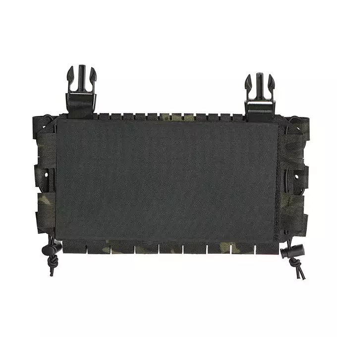 [Zestaw] Buckle Up Assault Plate Carrier Cummerbund - MB [8FIELDS] + Panel Buckle-up COMPACT - wkład na 3 magazynki, MOLLE Laser Cut - Multicamo Black [8FIELDS] + Dolna kieszeń użytkowa na akcesoria z linkami shockcord, Laser Cut - Multicamo Black [8FIELDS]
