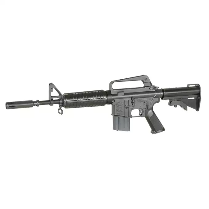[Zestaw] Gazowa Replika Karabinka Colt 610/GAU-5A/A - Black [EMG] + Single Point Airsoft Red Dot - OEG [JJ Airsoft]