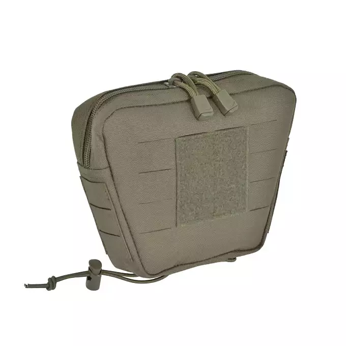[Zestaw] Prosty Plate Carrier z atrapami miękkich wkładów balistycznych - Ranger Green [8FIELDS] + Otwarta potrójna ładownica na magazynki 5.56 - Ranger Green [8FIELDS] + Dolna kieszeń użytkowa na akcesoria z linkami shockcord, Laser Cut - Ranger Green [8FIELDS]