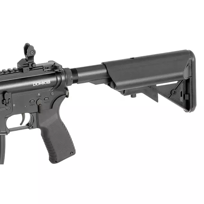 [Zestaw] CM.105 Daniel Defense MK18 Eshooter ETU, GEN-2 - Black [EMG] + Ładowarka V3+ do akumulatorów LiPo/LiFe [IPower] + AKUMULATOR AIRSOFTOWY 25C 800MAH 3S1P 11.1V LIPO GENS ACE G-TECH T-PLUG
