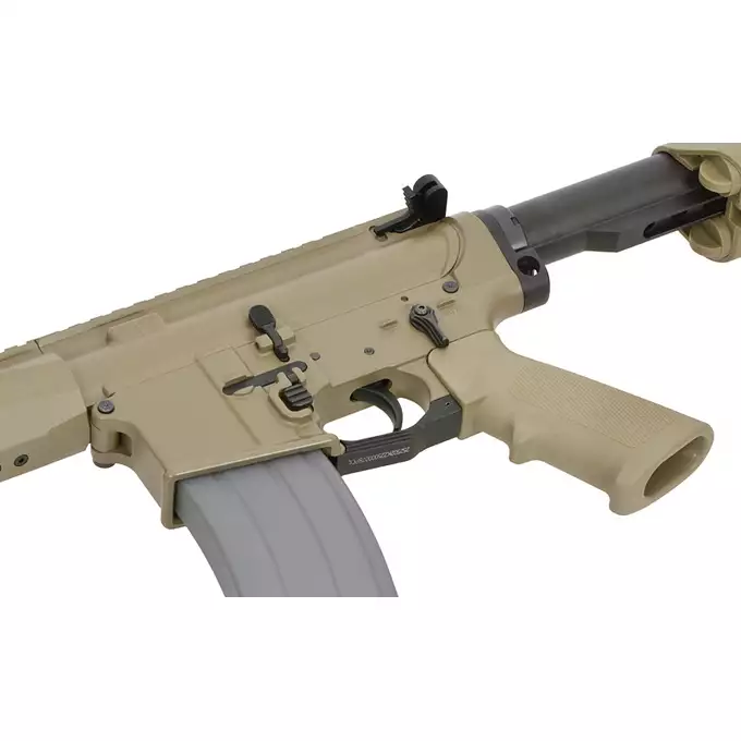[Zestaw] Replika Knight's Armament KS-1 13" GBB - Tan [WELL PRO] + Magazynek STANAG o pojemności 30 kulek do replik GBBR [Well Pro]