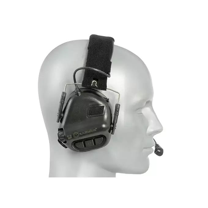 [Zestaw] M32 PLUS MOD3 Aktywne ochronniki słuchu z mikrofonem - FG [EARMOR] + Zestaw Adapterów EXFIL do ochronników słuchu M31/M32 [EARMOR] + M51 PTT KENWOOD [EARMOR]