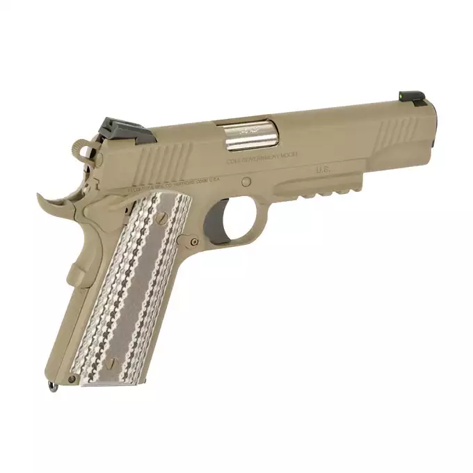 [Zestaw] Licencjonowana replika pistoletu Colt M45A1 Combat Unit - TAN [Army Armament] + Magazynek na Green Gaz do R48 [Army Armament]