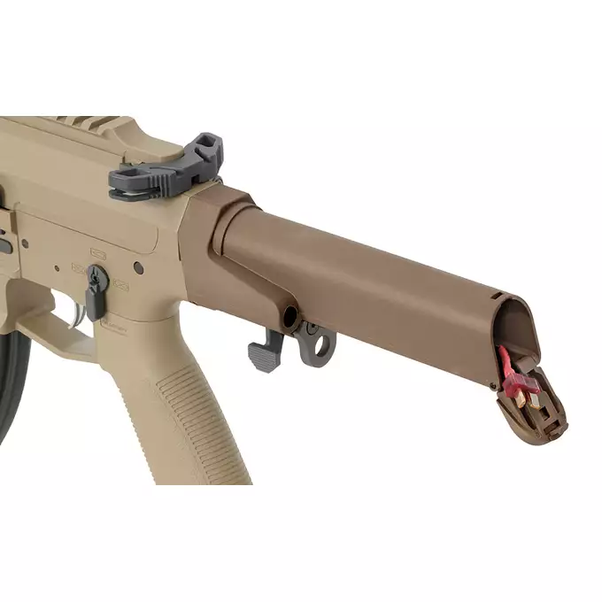 [Zestaw] Karabinek ASG M923A DEK762 7.62 / 300 BLK Falcon 3.0 ETU - Tan [Double Eagle] + Akumulator Li-Po 1100mAh 11,1V 20C - Deans [IPower] + Ładowarka IP3025 - LiPo/LiFe/NiMH 25W/3A [IPower] + Kulki 0,23g - 3000 szt PROSLICK [P&amp;J]