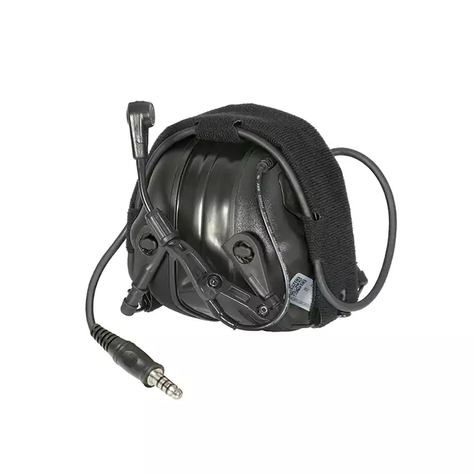 [Zestaw] M32 PLUS MOD3  Aktywne ochronniki słuchu z mikrofonem - BK [EARMOR] + Zestaw Adapterów ARC do ochronników słuchu M31/M32 [EARMOR] + M51 PTT KENWOOD [EARMOR]