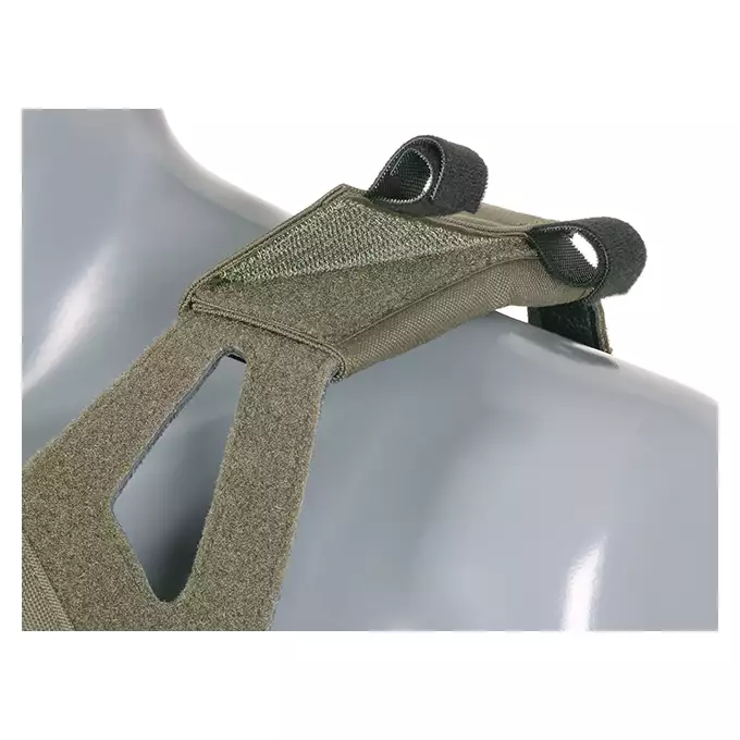 [Zestaw] Jump Plate Carrier Cummerbund - Ranger Green [8FIELDS] + Otwarta potrójna ładownica na magazynki 5.56 - Ranger Green [8FIELDS] + Dolna kieszeń użytkowa na akcesoria z linkami shockcord, Laser Cut - Ranger Green [8FIELDS]