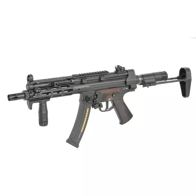 [Zestaw] Replika MP5 CM.041G ESHOOTER ETU, GEN-2, Licencjonowane Przez UMAREX - [CYMA] + Ładowarka V3+ do akumulatorów LiPo/LiFe [IPower] + Akumulator Li-Po 1100mAh 11,1V 20C - Deans [IPower]