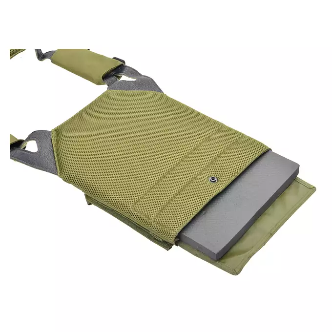 [Zestaw] Jump Plate Carrier Cummerbund - Olive [8FIELDS] + Otwarta potrójna ładownica na magazynki 5.56 - Olive [8FIELDS] + Laser Cut Lower Accessory Utility Pocket with Shockcords for Tourniquet - OD [8FIELDS]
