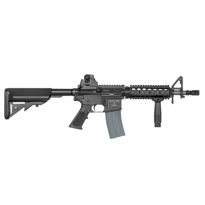 [Zestaw] Replika Karabinka Colt MK18 MOD0 10.5" GBB CGS Lightning Series - [CYBERGUN] + Magazynek AR15 Green Gaz do karabinków gazowych CGS, MWS - Black [CGS]