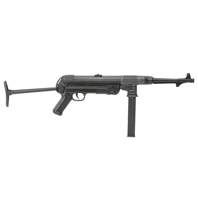 Replika pistoletu maszynowego MP40 Full Metal AEG, Oksyda - Black [AGM]