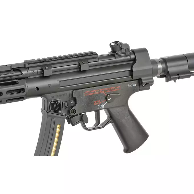 [Zestaw] Replika MP5 CM.041G ESHOOTER ETU, GEN-2, Licencjonowane Przez UMAREX - [CYMA] + Ładowarka V3+ do akumulatorów LiPo/LiFe [IPower] + Akumulator Li-Po 1100mAh 11,1V 20C - Deans [IPower]