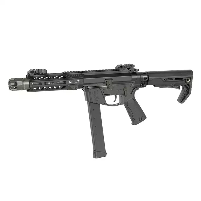 [Zestaw] Replika Strike Industries x PWS PDW 7" Eshooter ETU, GEN-2 - Black [EMG] + Ładowarka V3+ do akumulatorów LiPo/LiFe [IPower] + AKUMULATOR AIRSOFTOWY 25C 800MAH 3S1P 11.1V LIPO GENS ACE G-TECH T-PLUG