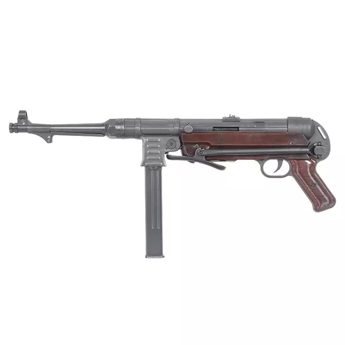 Replika pistoletu maszynowego MP40 Full Metal AEG, Oksyda - Brown [AGM]