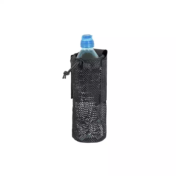 Foldable Bottle Pouch, dual mounting system, Laser Cut - Black [8FIELDS]