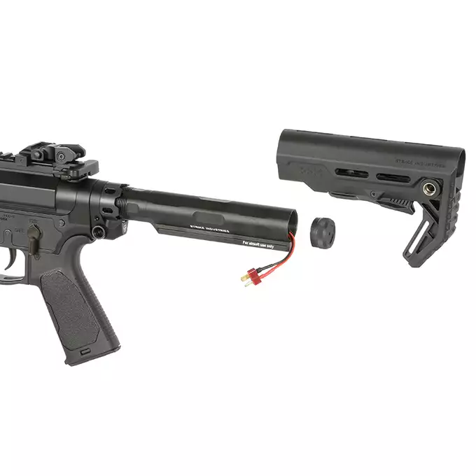 [Zestaw] Replika Strike Industries x PWS PDW 7" Eshooter ETU, GEN-2 - Black [EMG] + Ładowarka V3+ do akumulatorów LiPo/LiFe [IPower] + AKUMULATOR AIRSOFTOWY 25C 800MAH 3S1P 11.1V LIPO GENS ACE G-TECH T-PLUG