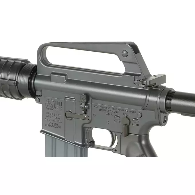 [Zestaw] Gazowa Replika Karabinka Colt 609/GAU-5/A - Black [EMG] + Single Point Airsoft Red Dot - OEG [JJ Airsoft]