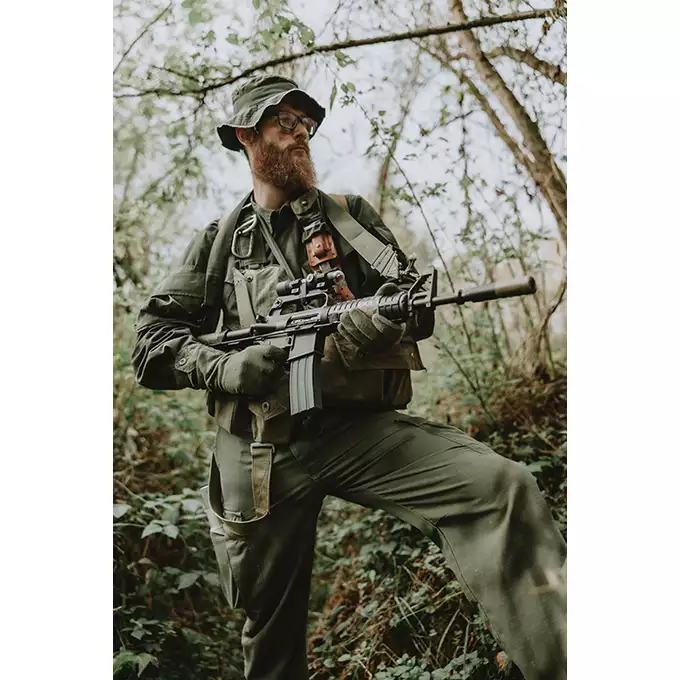 [Zestaw] Gazowa Replika Karabinka Colt 610/XM177E2 - Black [EMG] + Single Point Airsoft Red Dot - OEG [JJ Airsoft]