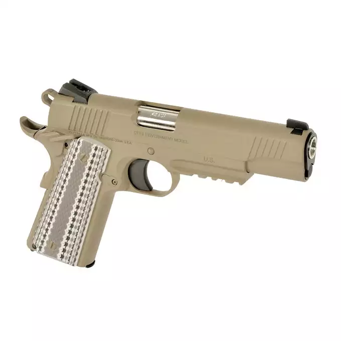 [Zestaw] Licencjonowana replika pistoletu Colt M45A1 Combat Unit - TAN [Army Armament] + Magazynek na Green Gaz do R48 [Army Armament]