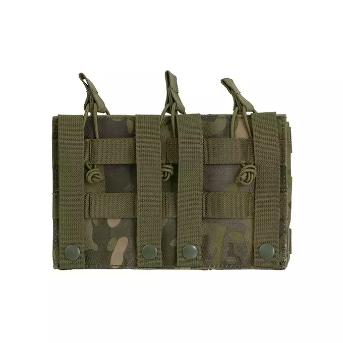 [Zestaw] Prosty Plate Carrier z atrapami miękkich wkładów balistycznych - MT [8FIELDS] + Otwarta potrójna ładownica na magazynki 5.56 - MT [8FIELDS] + Laser Cut Lower Accessory Utility Pocket with Shockcords for Tourniquet - MT [8FIELDS]
