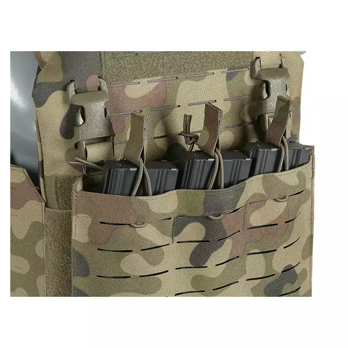 Laser-Cut “Buckle Up" Operator Plate Carrier with AR15/AK Magazine Pouch — WZ93 [8Fields]